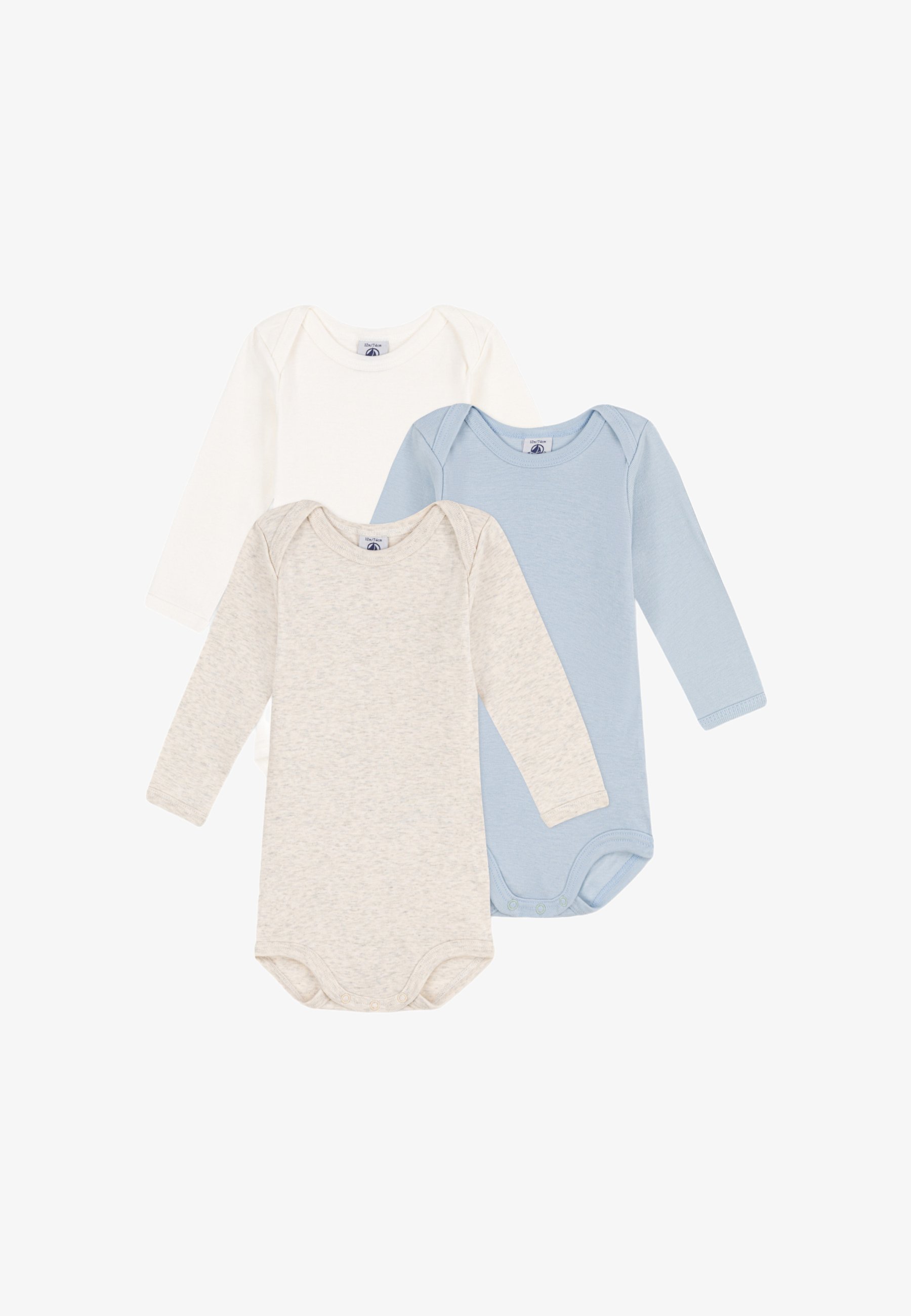 Petit Bateau Baby Zijpak 3-pack - Rompertje - meerkleurig