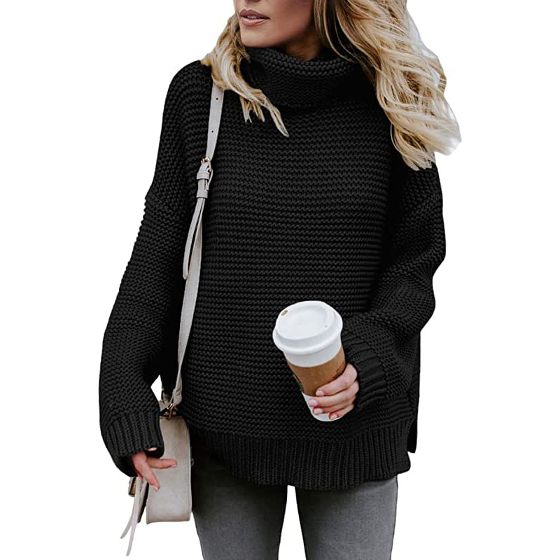 Pulls à col roulé épais Asvivid pour femmes, manches longues, en maille.