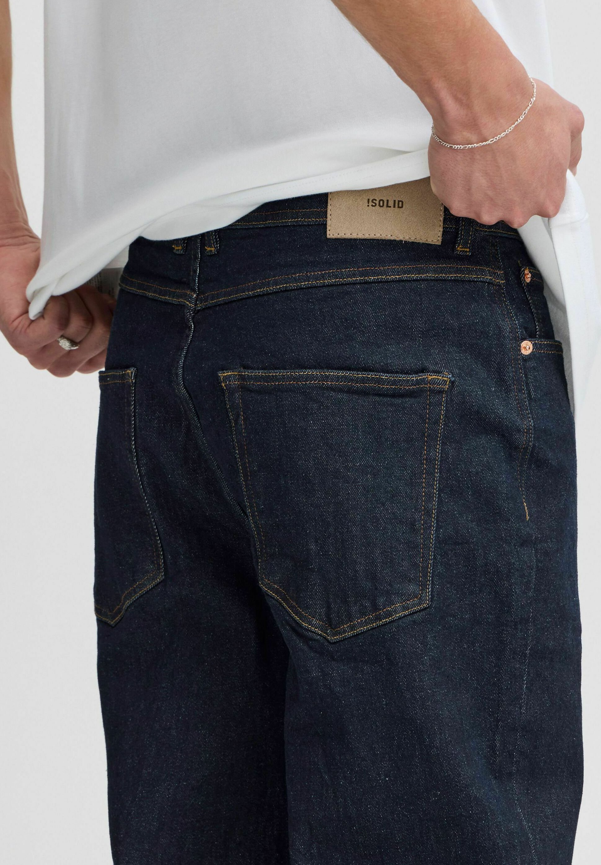 Jean droit Solid SDMONTE RYAN en denim brut
