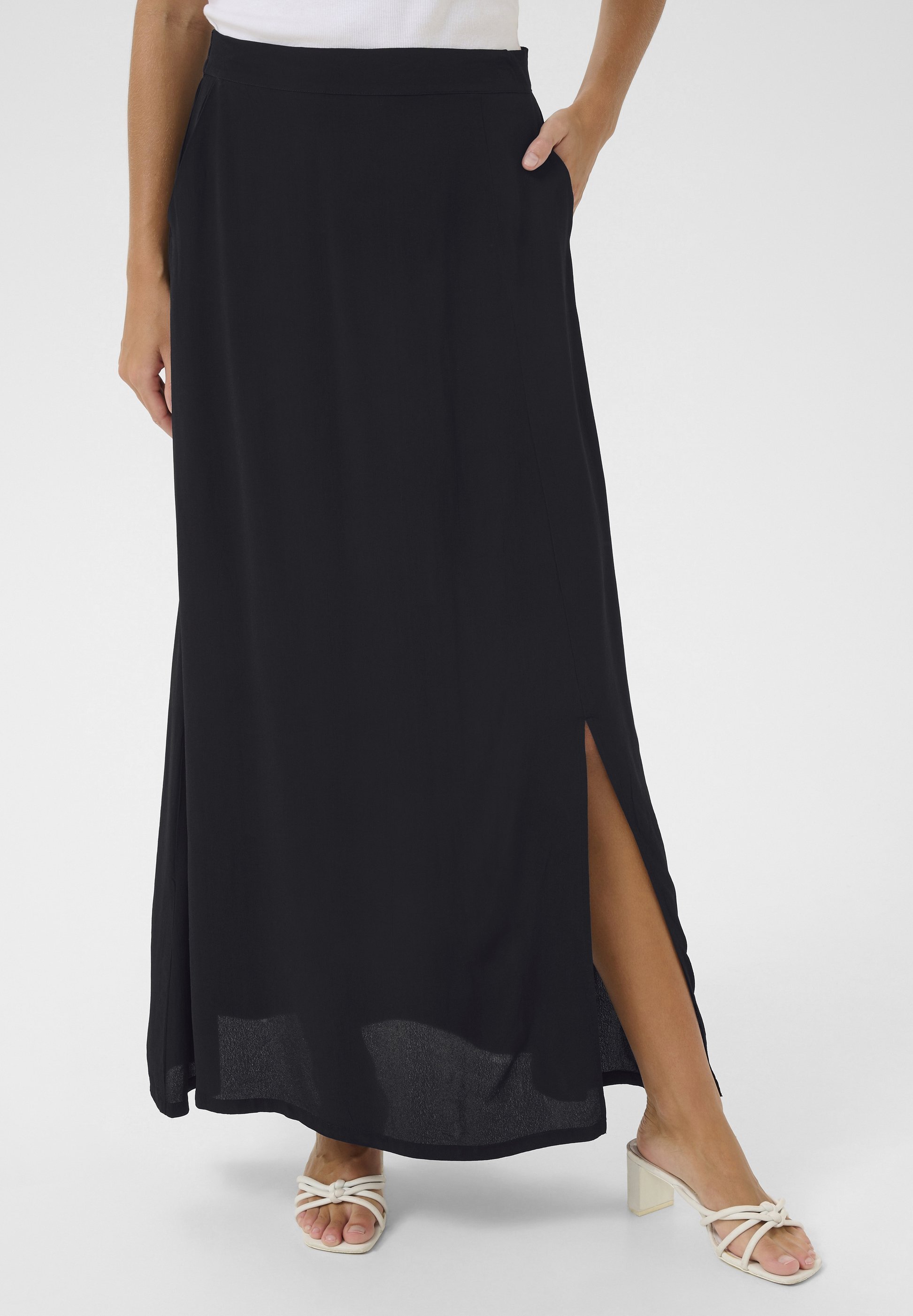 Kaffe KALIANA - Jupe longue - black deep