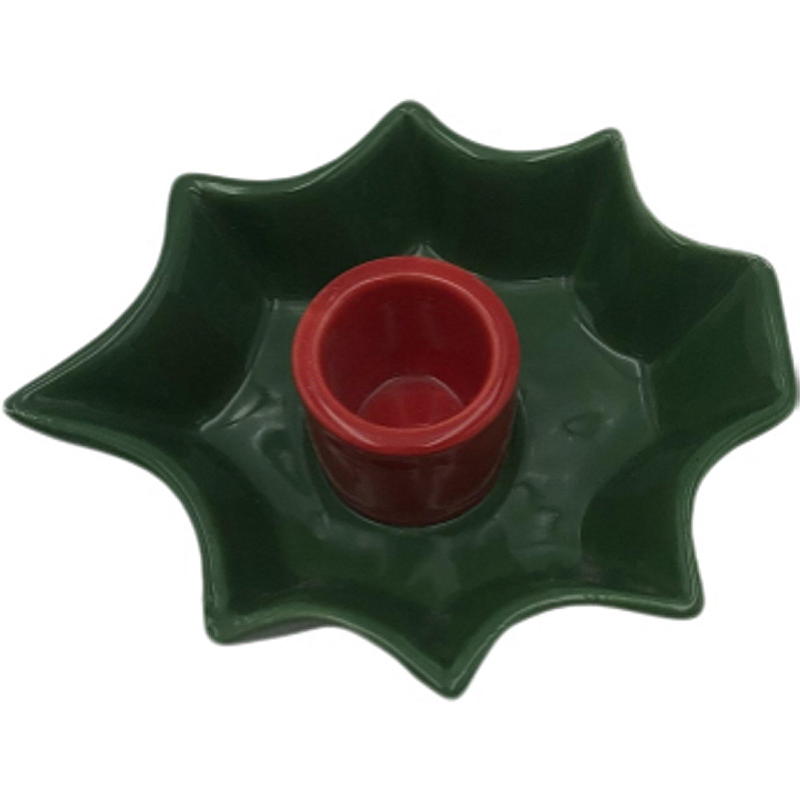 Bougeoir Home Crown en céramique 13,5 x 10 x 4 cm