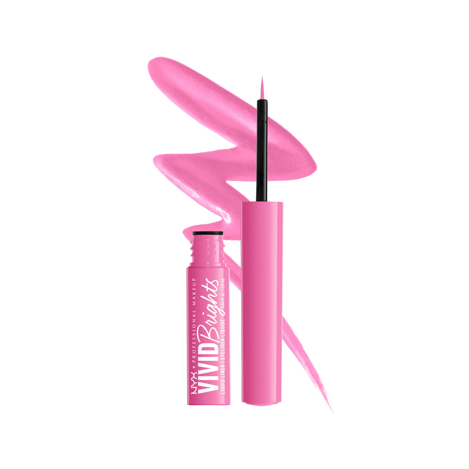 Tuș de ochi lichid Vivid Bright 08 Don't Pink Twice - NYX Professional Makeup