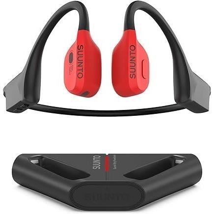Cuffie sportive wireless SUUNTO Wing - Conduzione ossea - Power bank incluso - Rosse
