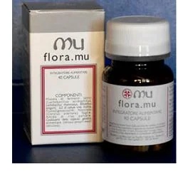 Flora Mu Präbiotische Milchsäurebakterien Nahrungsergänzungsmittel 40 Kapseln