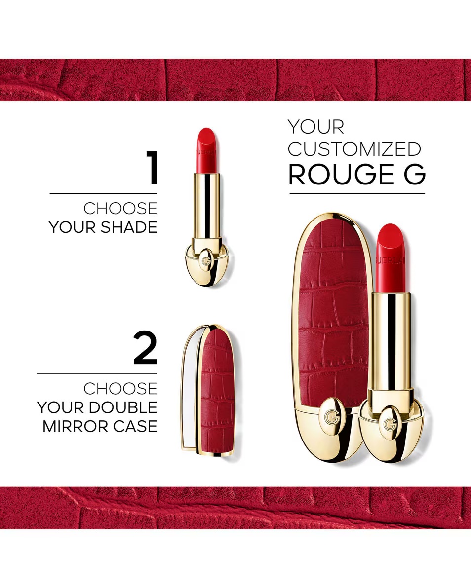 GUERLAIN ROUGE G Cutia elegantă cu oglindă dublă