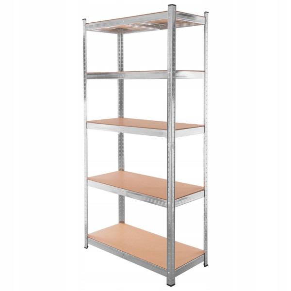 Regał Metalowy Magazynowy 180X90X40 Cm 2W1 5 Półek Garażowy 875Kg Mega-M