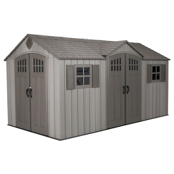 Galaxis plastic garden shed