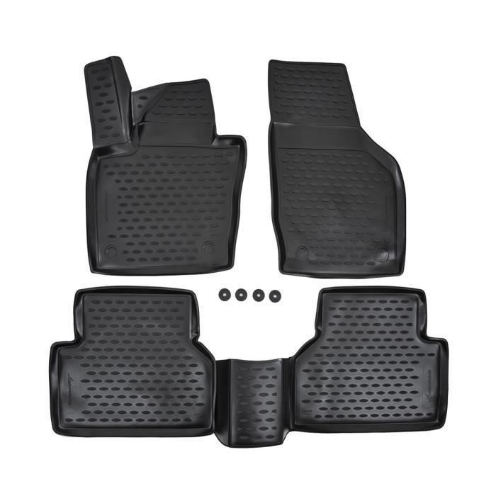 Exklusive 3D-Gummifußmatten – J&J AUTOMOTIVE – Audi Q3 2011–2018 – Schwarz – Passgenau – Rutschfest