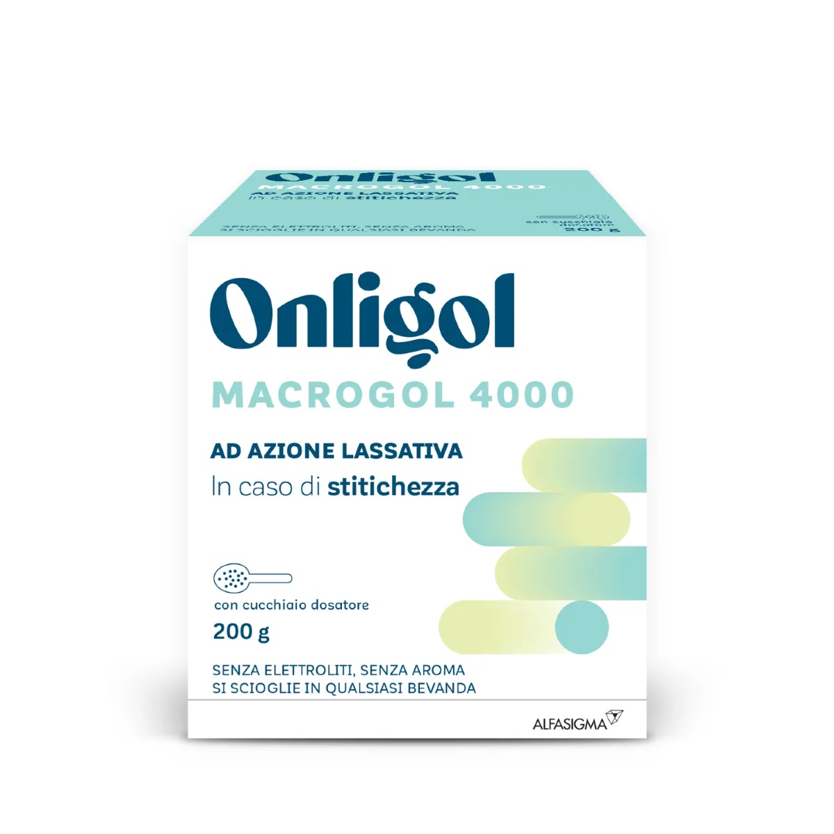 ONLIGOL en LAX KLISMA Onligol Macrogol 4000 laxeermiddel 200 g met maatbeker