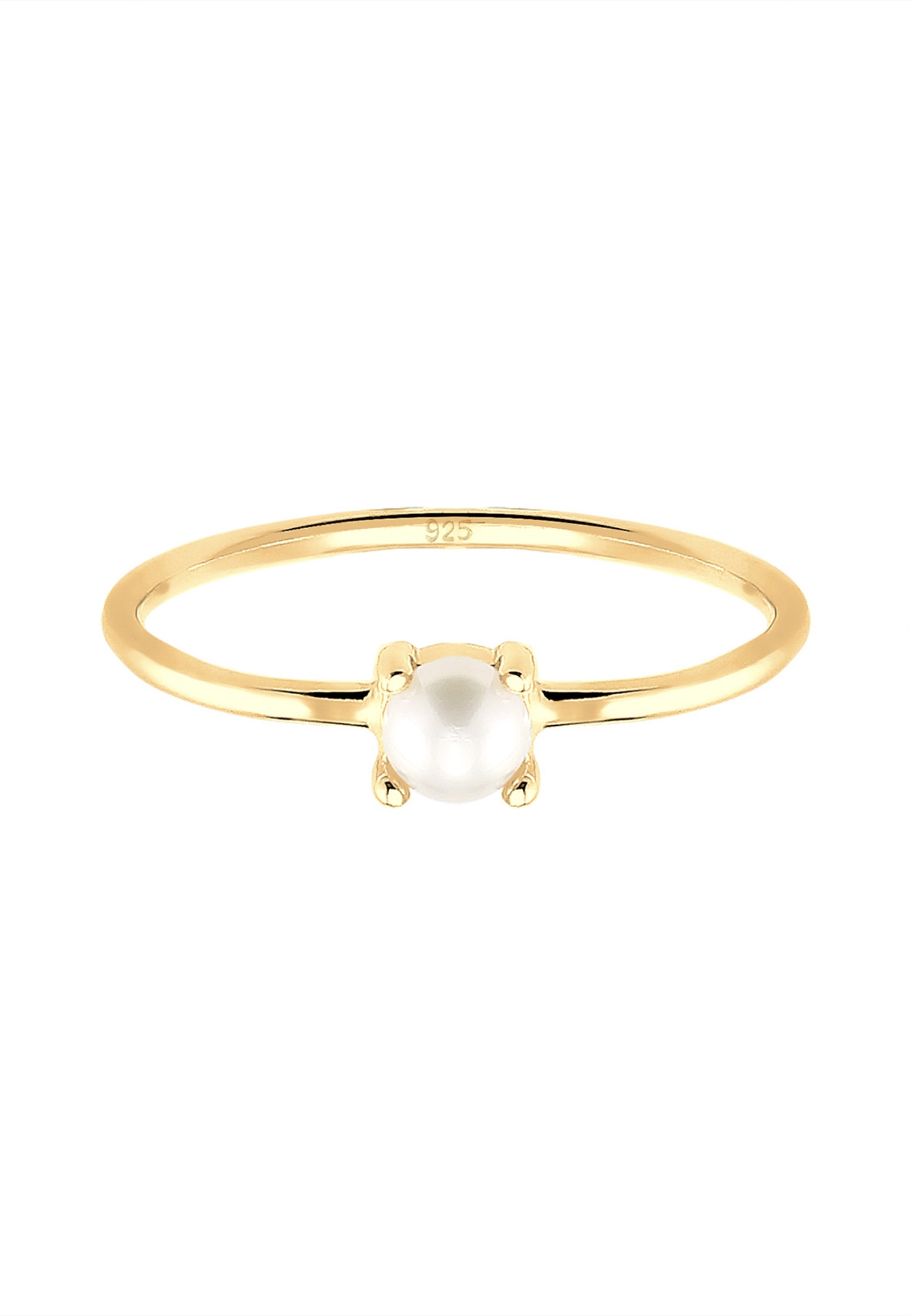 Elli Femmes Solitaire avec Perle de Culture d'Eau Douce en Argent Sterling 925