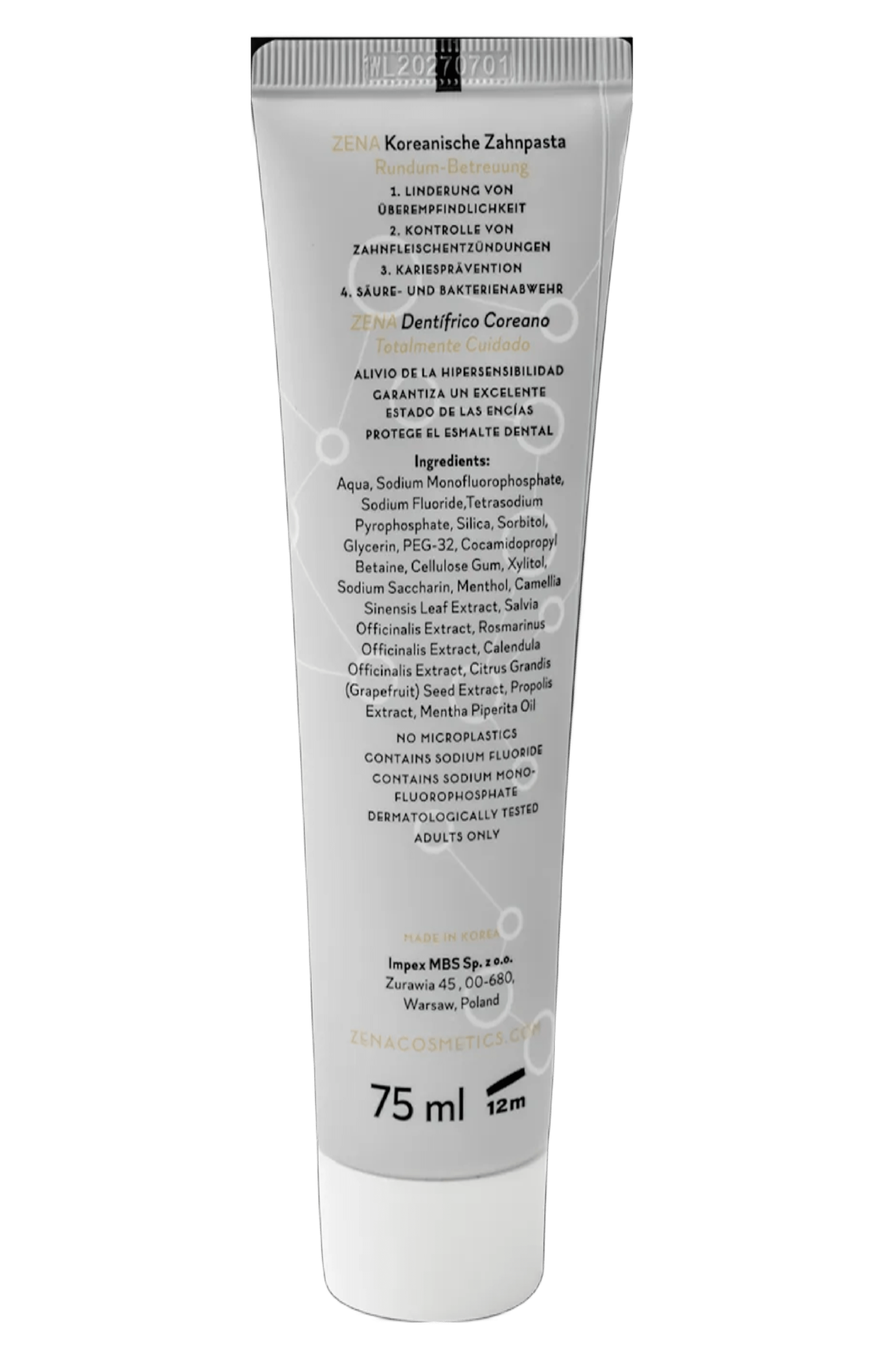 Korejska pasta za zube Clear Total Care Paste za zube i paste za zube