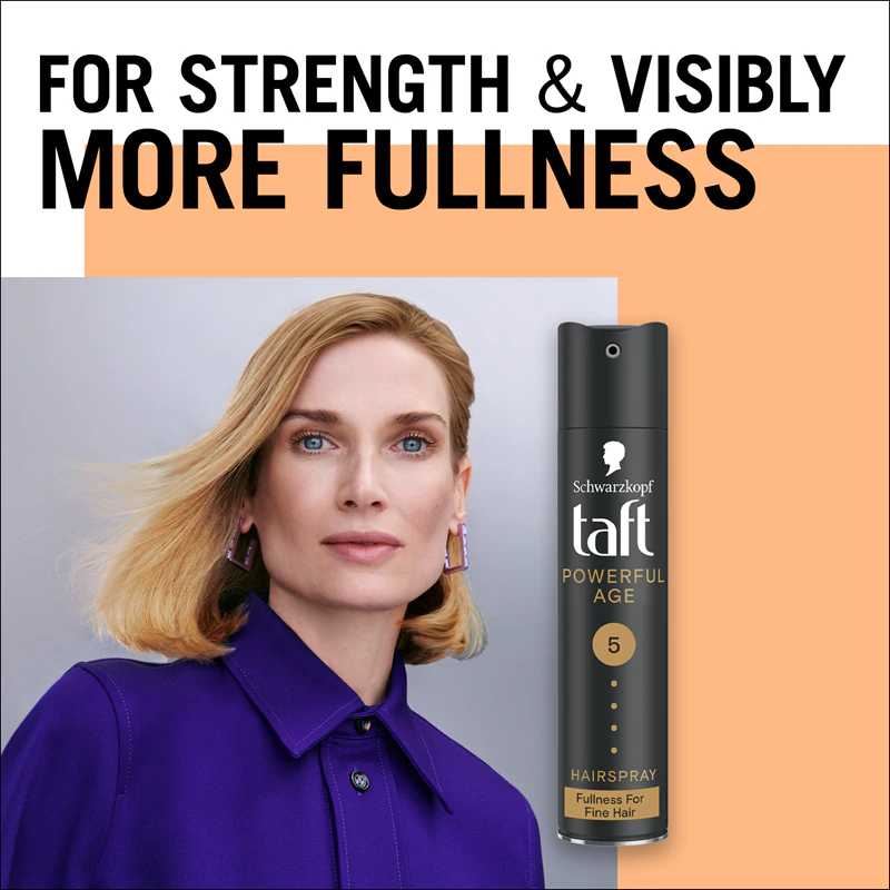 Spray de cabelo Schwarzkopf Taft Powerful Age Strong Hold