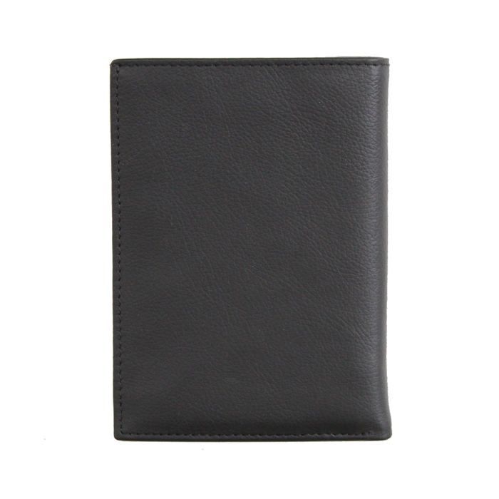 Cartera de hombre 100% piel - Tríptico - Cadwell Negro