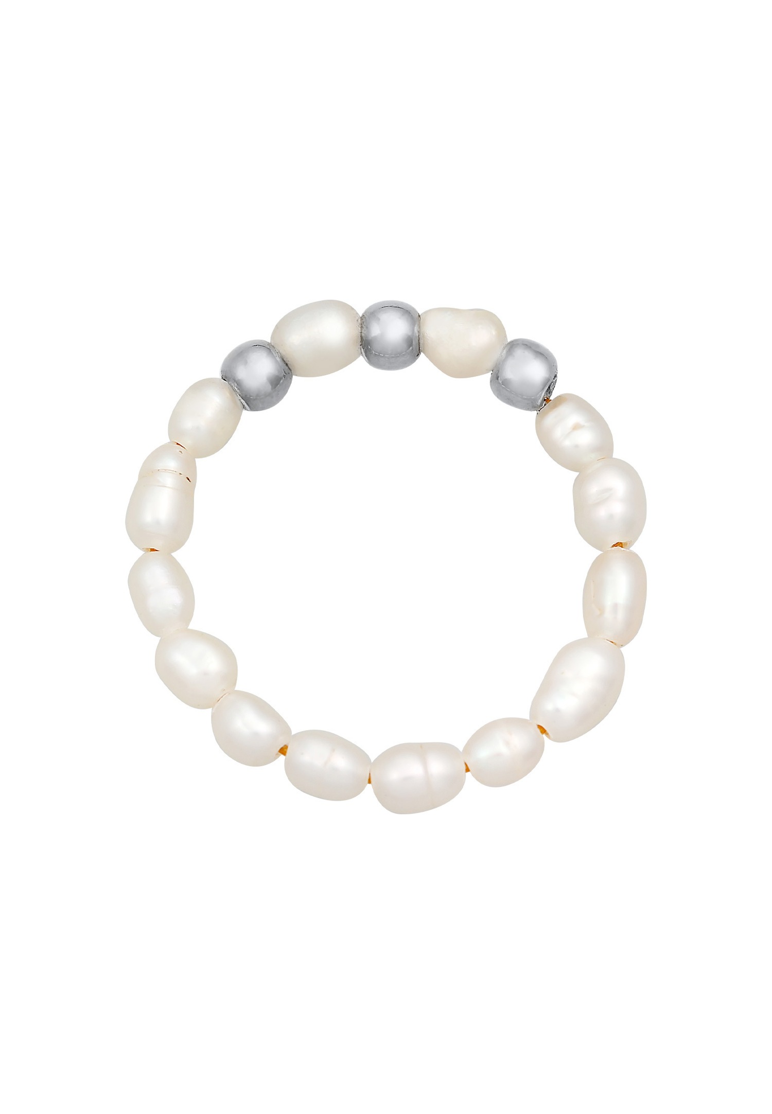 Elli Femmes Beads Tendance avec Perles de Culture d'Eau Douce en argent sterling 925 plaqué or