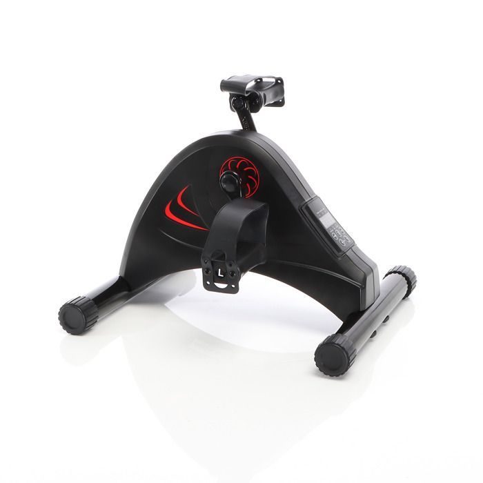 LUXTRI Petit home-trainer électrique - 80 W - 390 x 350 x 326 mm - Capacité de charge max. 120 kg - avec Pédales Écran d'affichage -