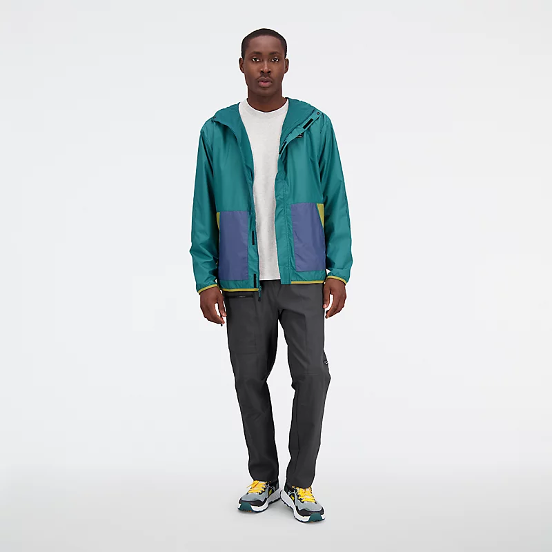 AT geweven herenjas – vintage turquoise