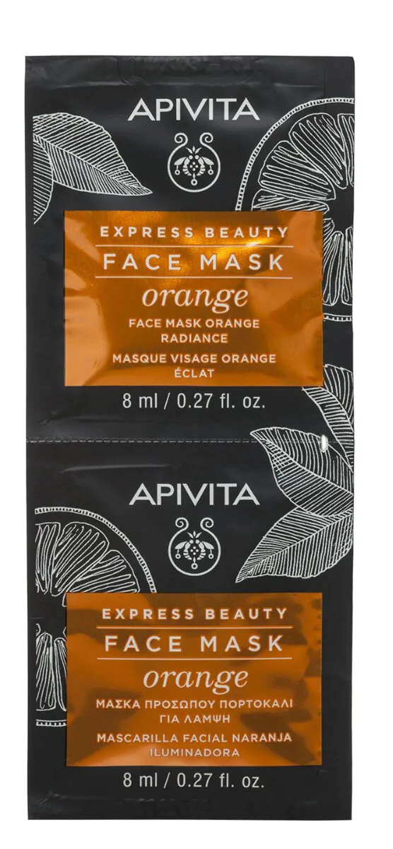 Apivita Express Beauty Rozświetlająca Maseczka do twarzy Pomarańcza