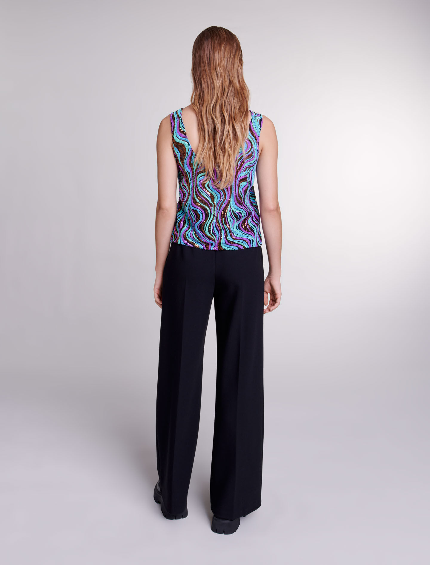 Top met pailletten - Multicolor