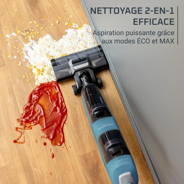 Rowenta X-Clean 2, Aspirateur laveur sans fil, Nettoyage 2-en-1, Auto-nettoyage, GZ2271E0