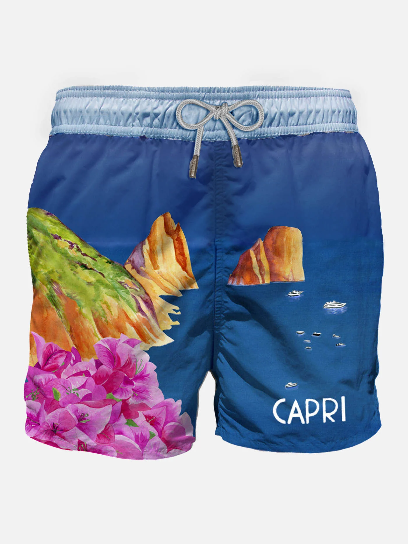 Heren Capri-zwempak met print