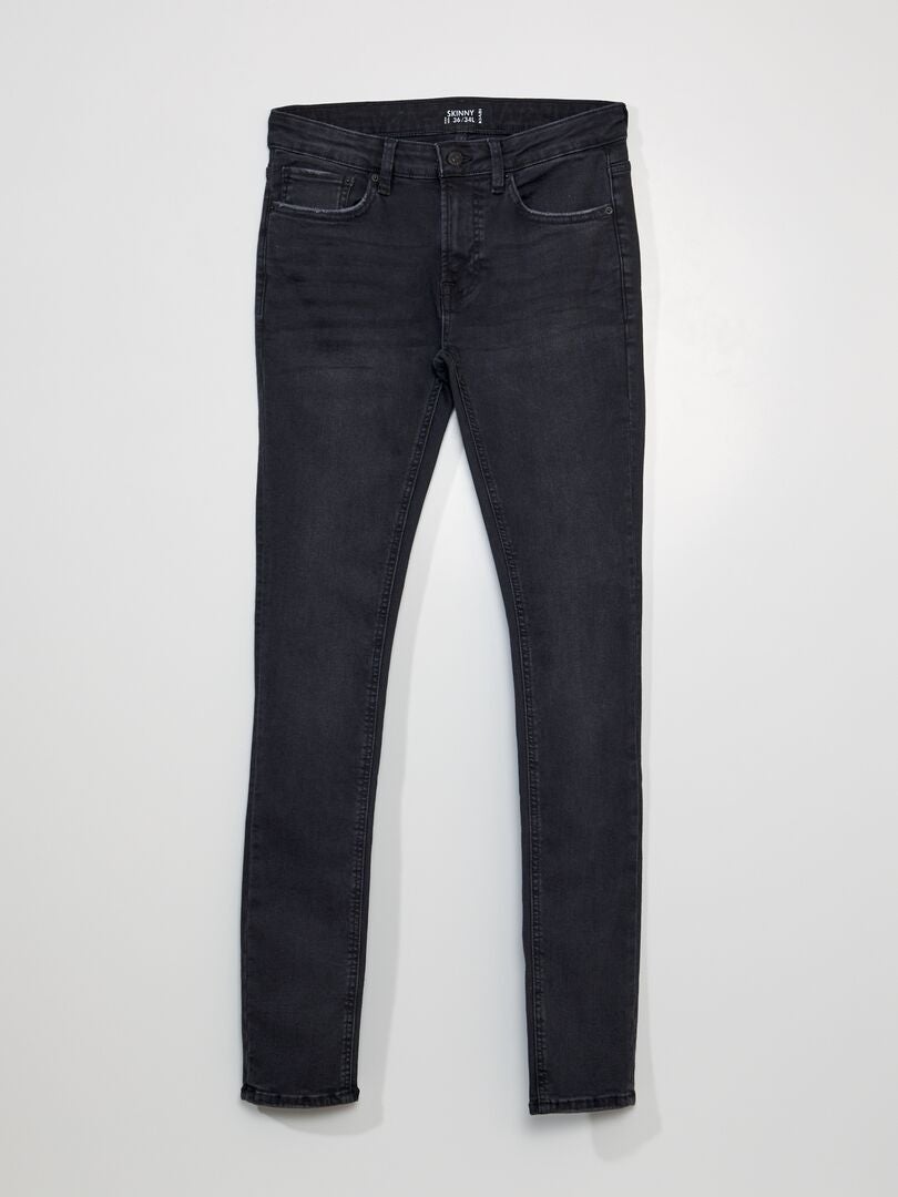 Calça Jeans Skinny - Tamanho 34 - Cinza