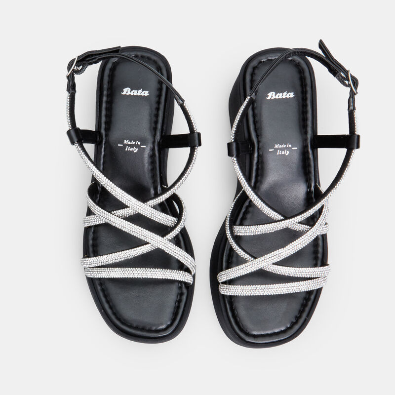 BATA dames sandaal met sleehak van 6 cm