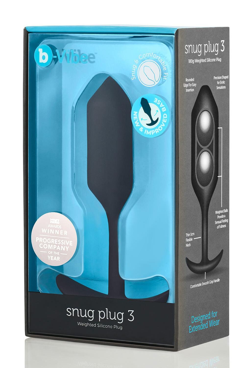 B-Vibe Snug Plug 3 Sort