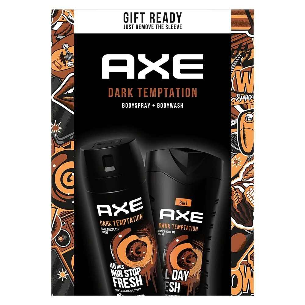 AXE Zestaw Dark Temptation Żel pod prysznic + Dezodorant perfumowany do ciała