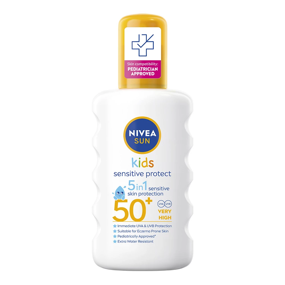 Spray protector pentru copii Sun Sensitive Protect & Play SPF50+ 200 ml - NIVEA