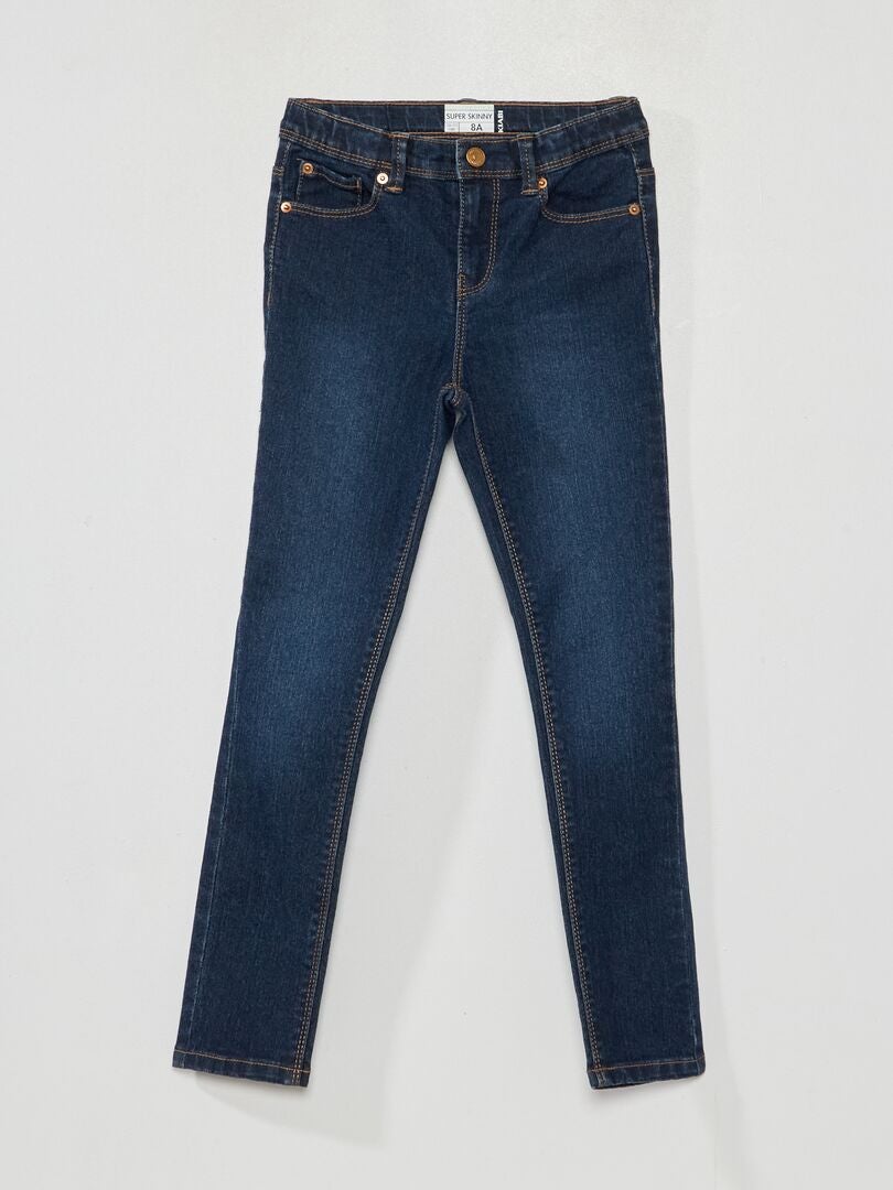 Calça jeans super skinny - Corte mais justo - AZUL