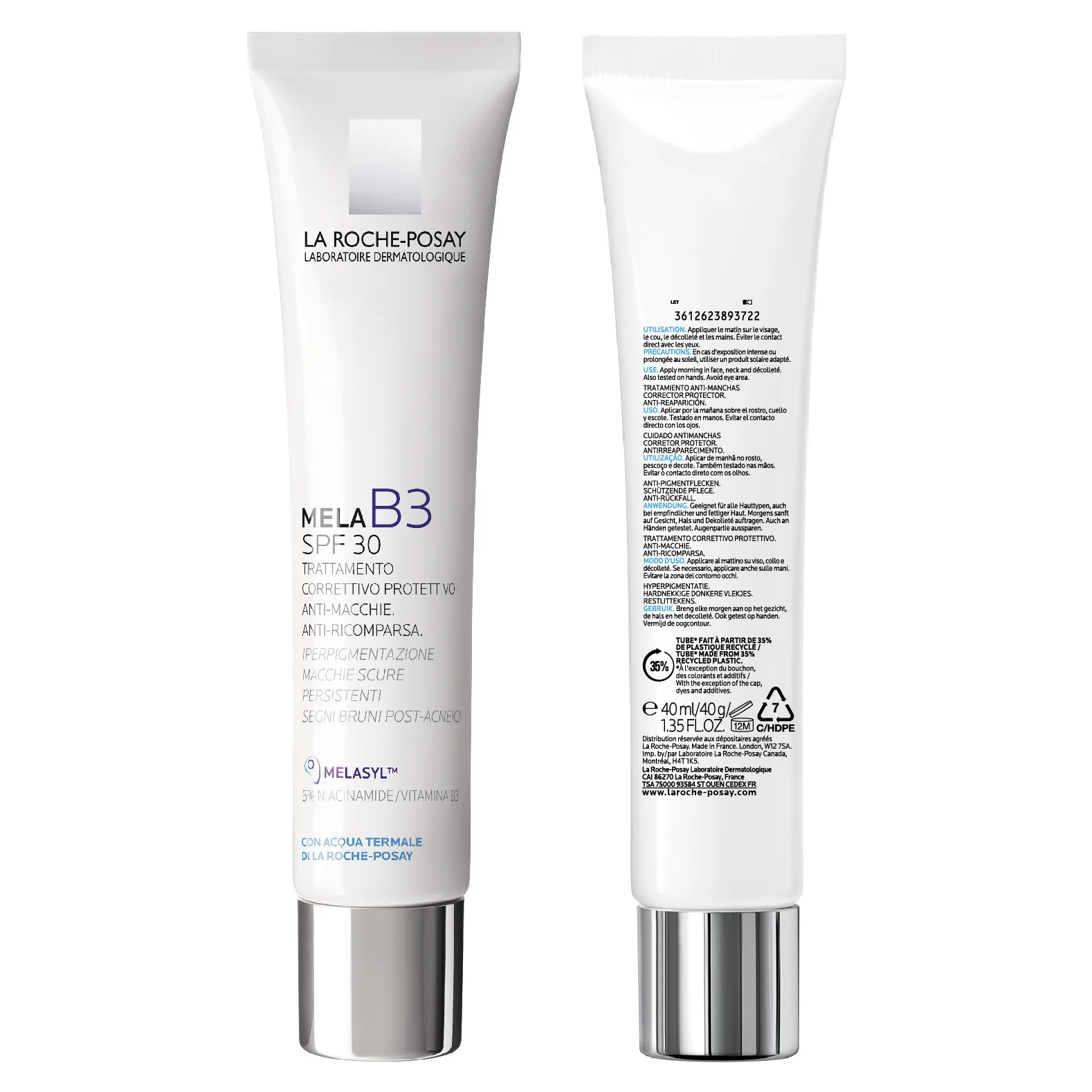 LA ROCHE POSAY La Roche Posay Appel B3 crème SPF30 tegen huidimperfecties 40 ml Corrigerende en beschermende verzorging