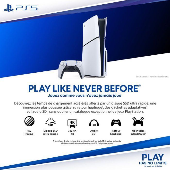 Console PlayStation 5 - Edizione Standard (Modello Slim con lettore CD)