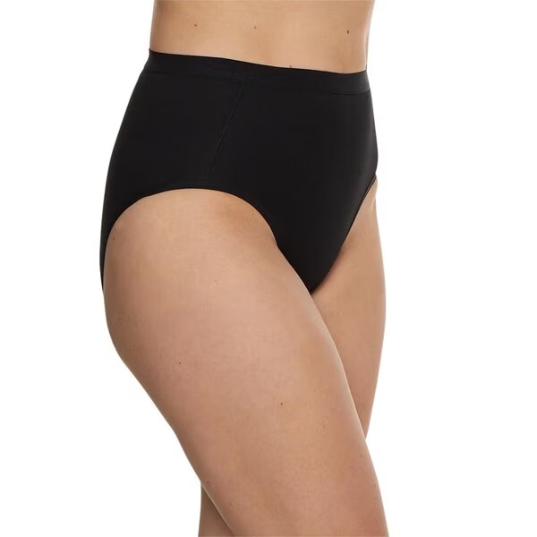 Ženske hlačke Kruidvat Cotton Shape Highleg črne, velikost L, 2 kosa