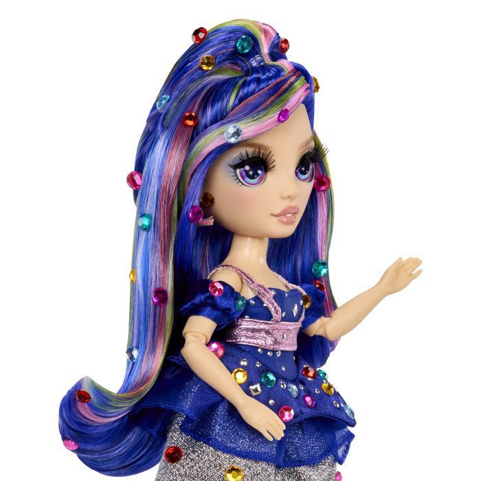 Rainbow High Be Dazzling Fashion Doll - Genevieve Blue - 28 cm - Sparkling Gemstones and Accessories Included