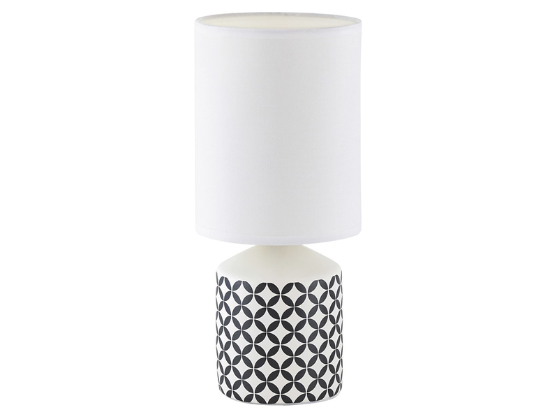 Lampa stołowa Sophie  ceramiczna biało-czarna