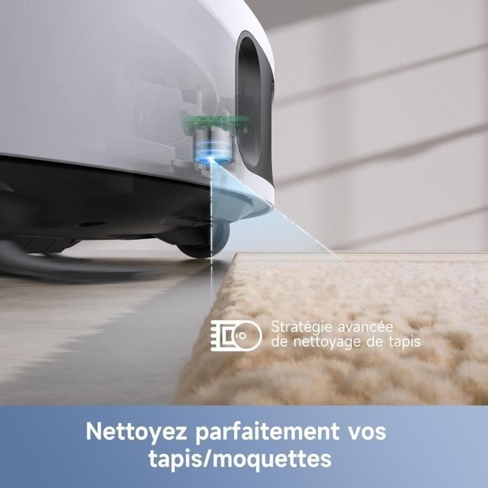 MOVA E30 Ultra - Robot aspirador y fregador con vaciado automático - Limpieza automática con fregona - Tecnología RoboSwing