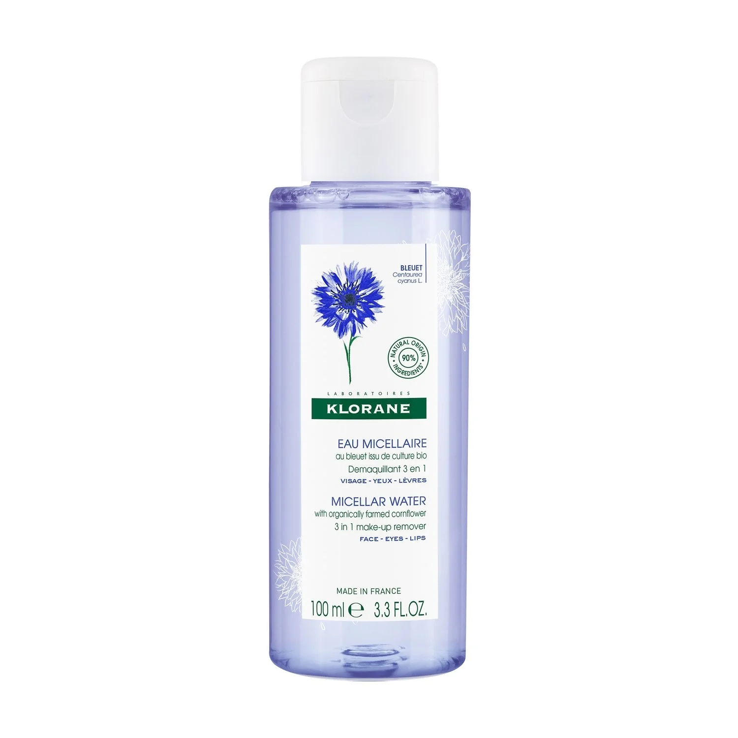 Fiordaliso Acqua Micellare - Struccante al Fiordaliso BIO - Acqua detergente viso
