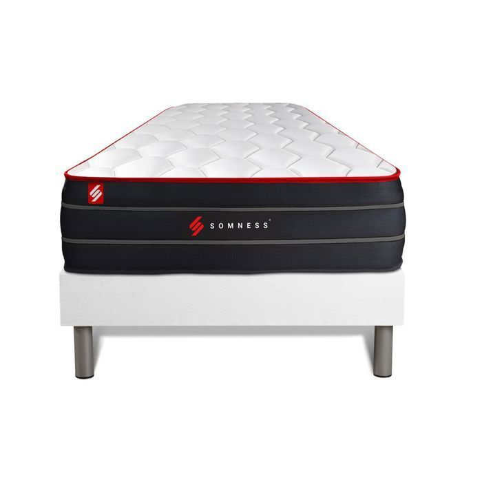 Set materasso BOOST 90x190 con molle insacchettate e memory foam + base letto