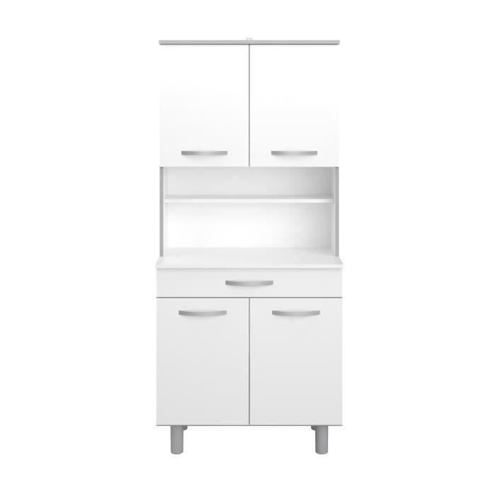 Kitchen sideboard, matte white - W 80 cm - OSLO