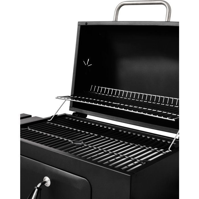 Barbecue charbon - Cookingbox - Clark - Ventilation réglable - Grille de cuisson en fonte - Acier et finitions inox