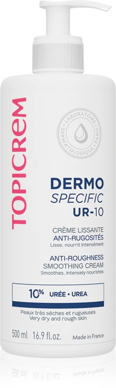 Topicrem UR-10 Anti-Roughness Smoothing Cream ķermeņa krēms ļoti sausai ādai