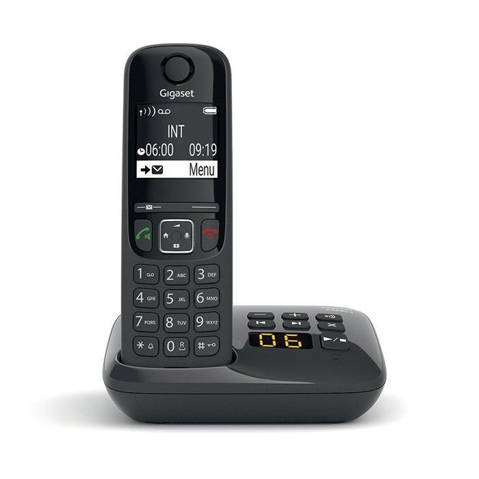 GIGASET AS690 A Schwarzes Schnurtelefon