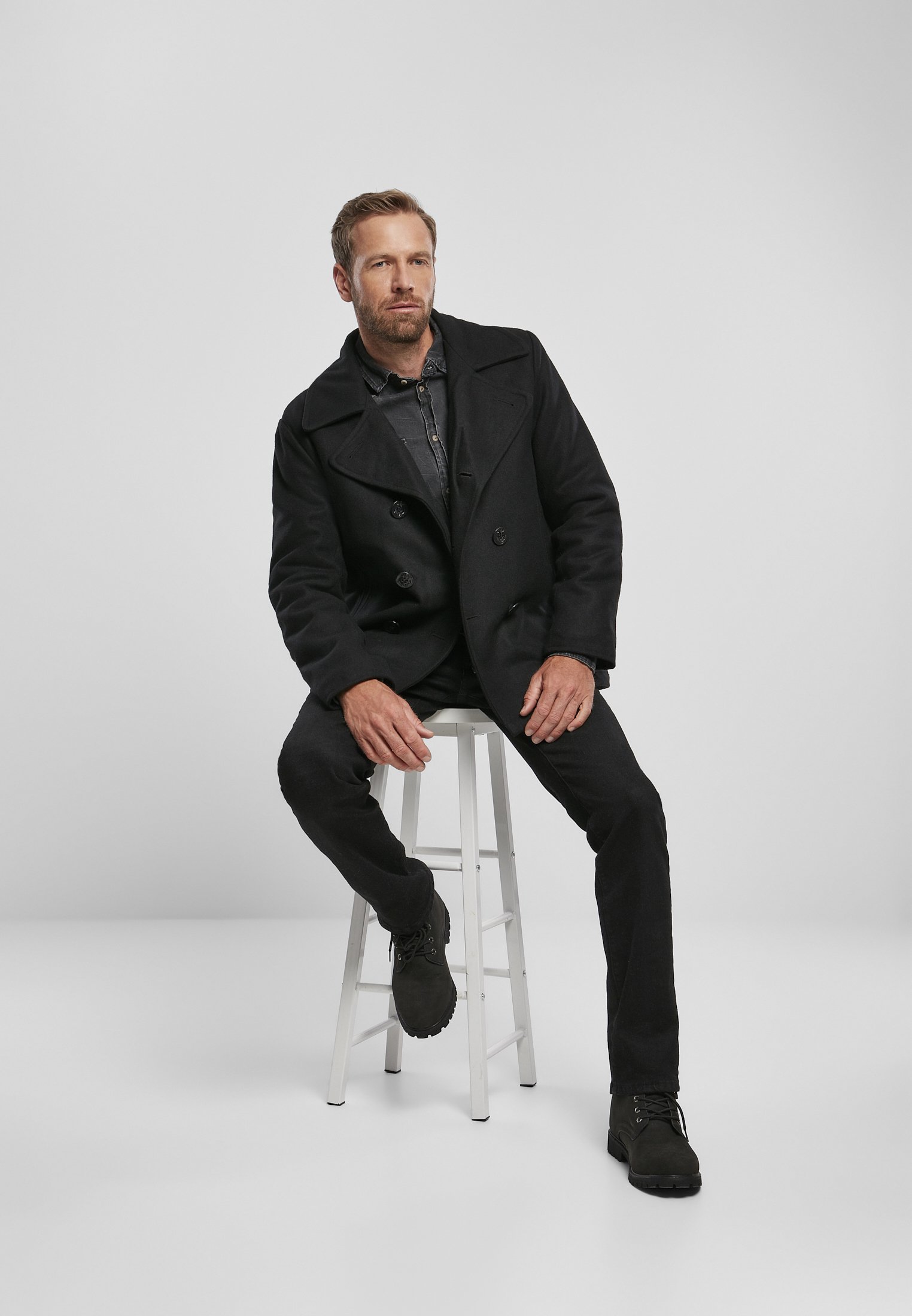 Manteau caban Brandit - Veste légère - bleu marine