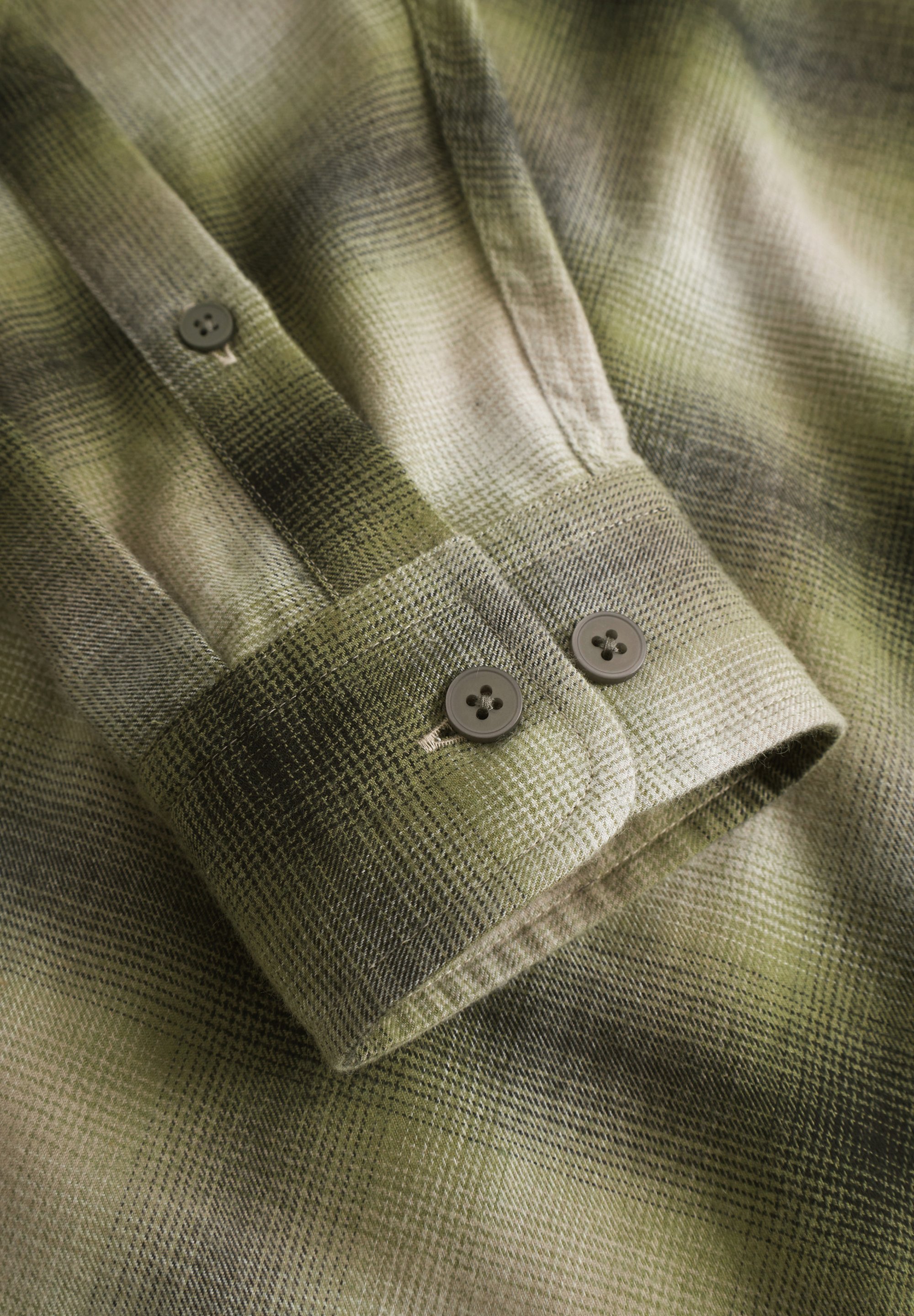 WOOD WOOD Shirt - diep korstmosruitje
