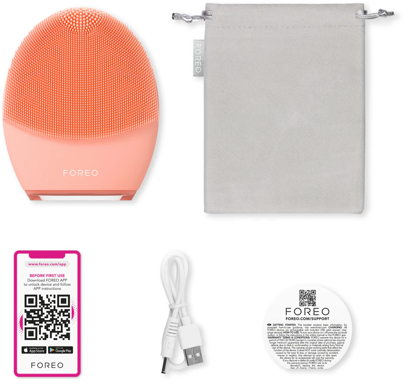 Aparelho de massagem facial e firmadora FOREO LUNA™4