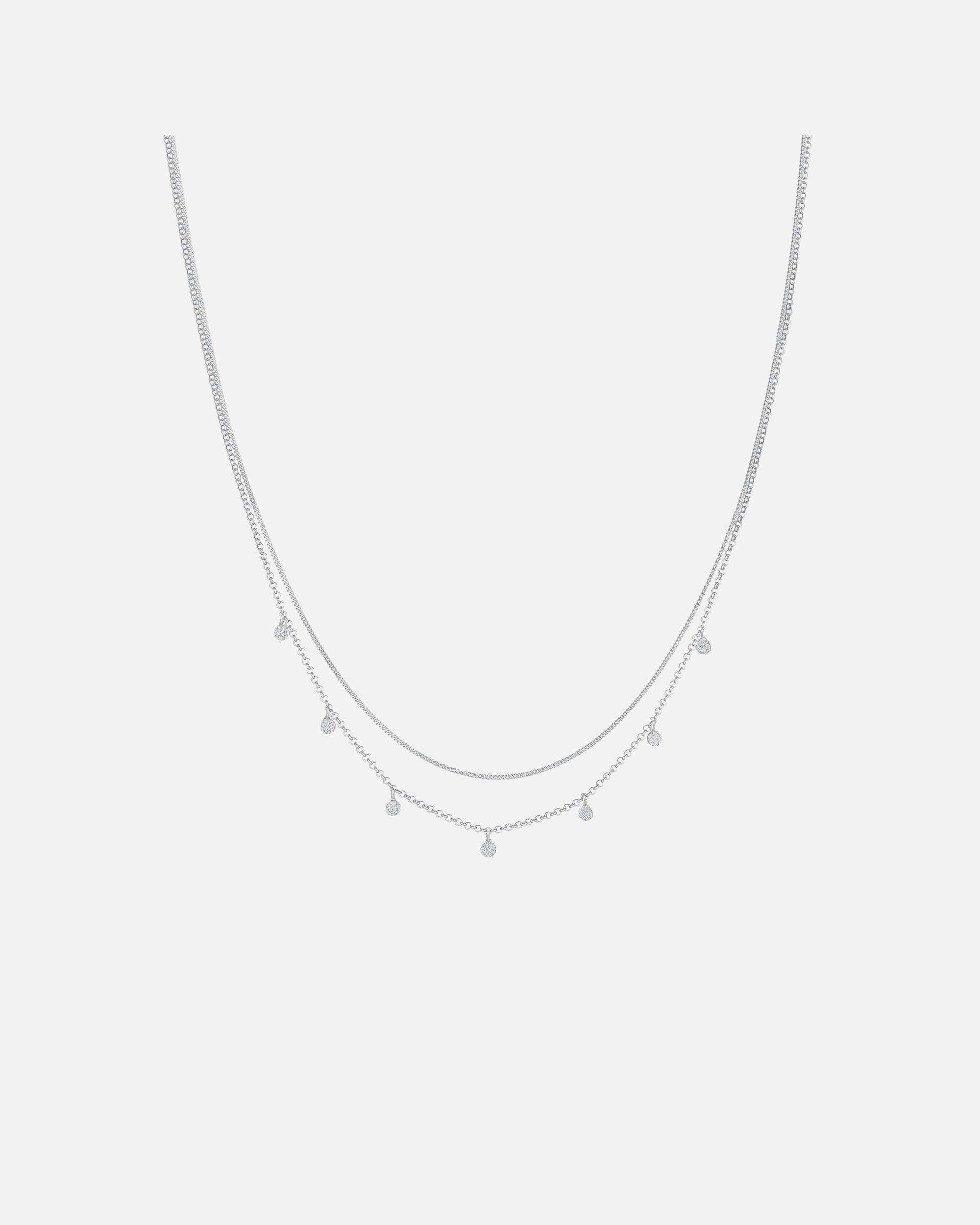 Elli Femmes Couches Plaquette Pendentif Martelé Tendance Blogueur en Argent Sterling 925