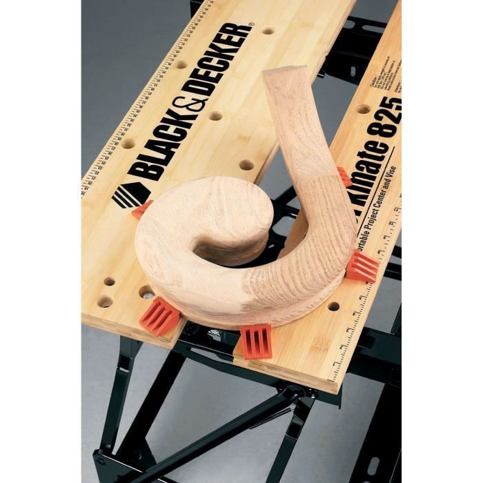 Etabli etau pliable - BLACK+DECKER - WM825-XJ - serrage à main - charge maximale de 250 kg