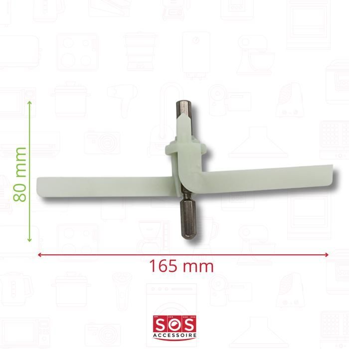 Transmisión por eje de hélice - BOSCH - Compatible con procesadores de alimentos - Blanco - Unisex - Accesorio
