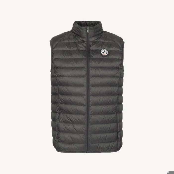 CHAQUETA DE PLUMAS SIN MANGAS PARA HOMBRE JOTT TOM, COLOR ANTRACITA