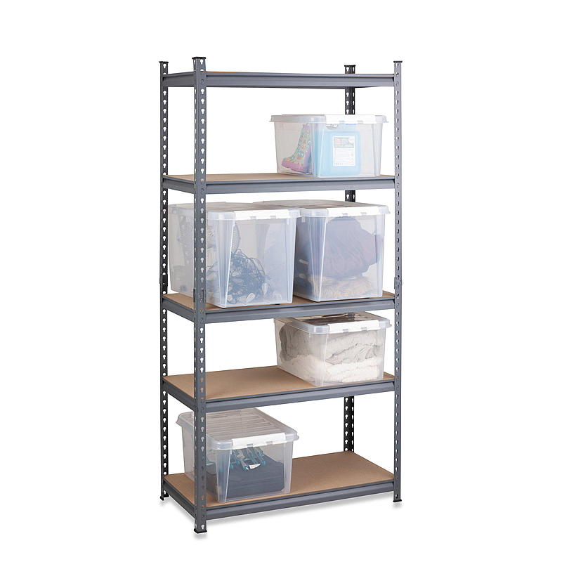 Bokhylla i stål 183 x 91,4 x 45,7 cm, 5 hyllplan